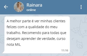 Depoimento de aluna do Curso de Tranças Afro VIP